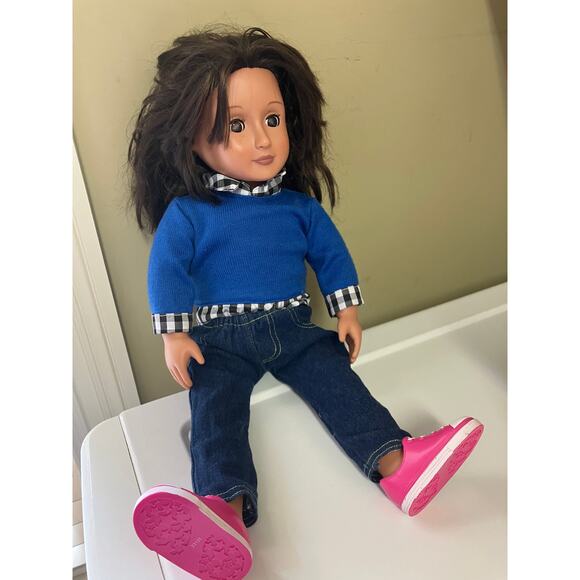 Our Generation 18” Doll with Accessories Outfits Suitcase Desk Camera Clothes - Picture 2 of 14